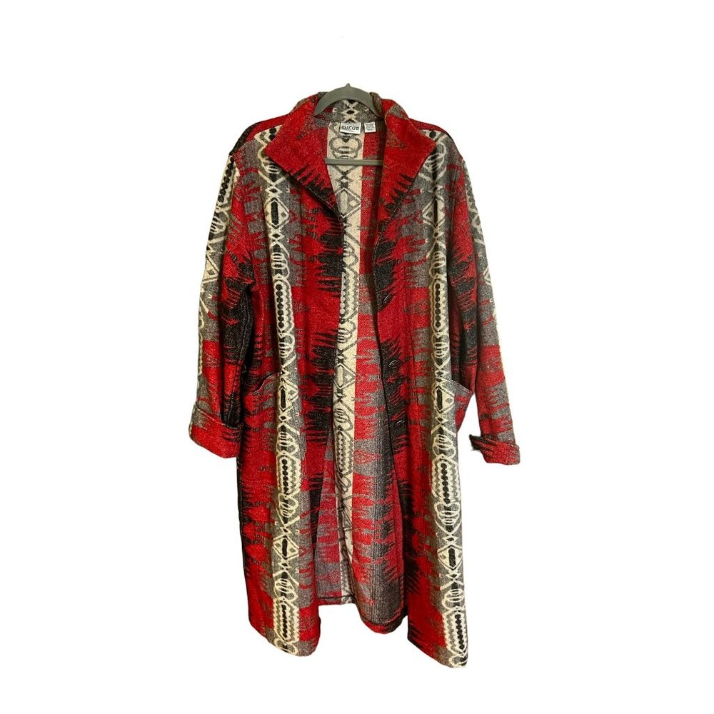 Chico's Long Wool Coat Size ML
